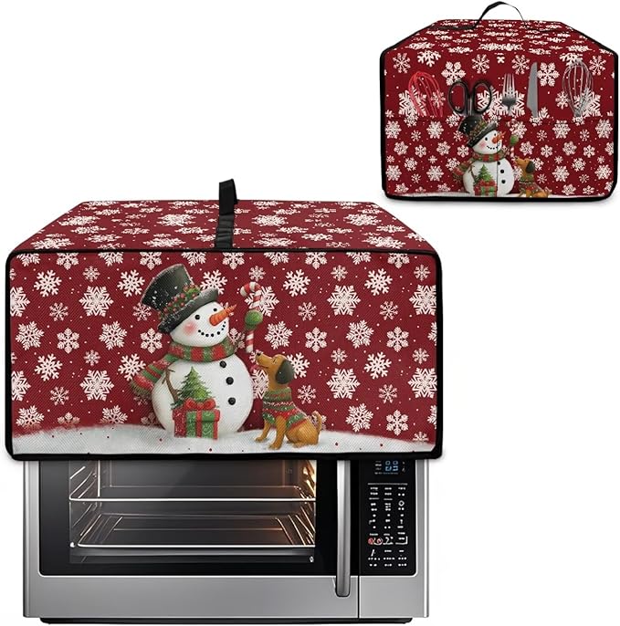 Toaster Oven Dust Cover with Storage Pockets, Protective Decorative Smart Oven - Image 2