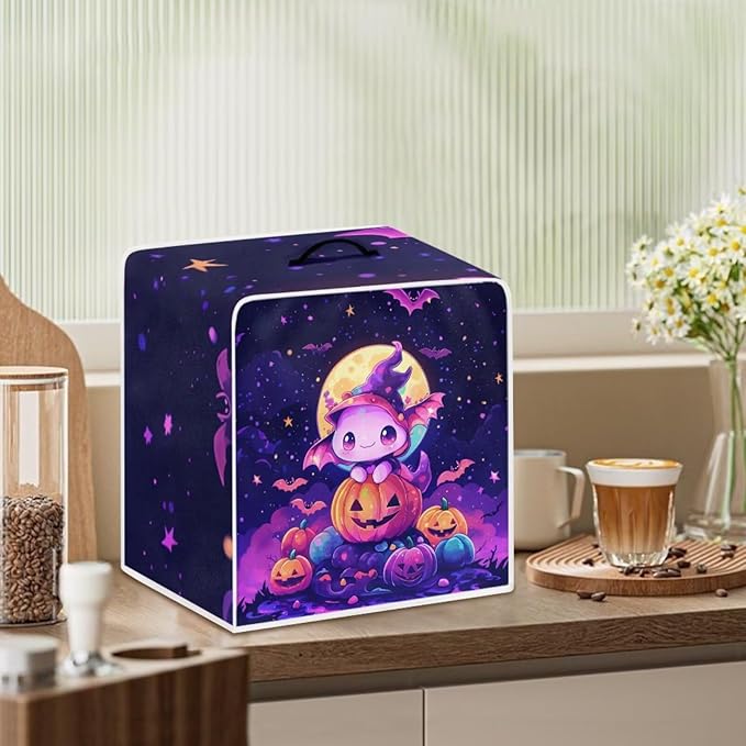 Coffee Maker Covers for Kitchen Counter Halloween Axolotl Coffee Machine Dust - Image 3
