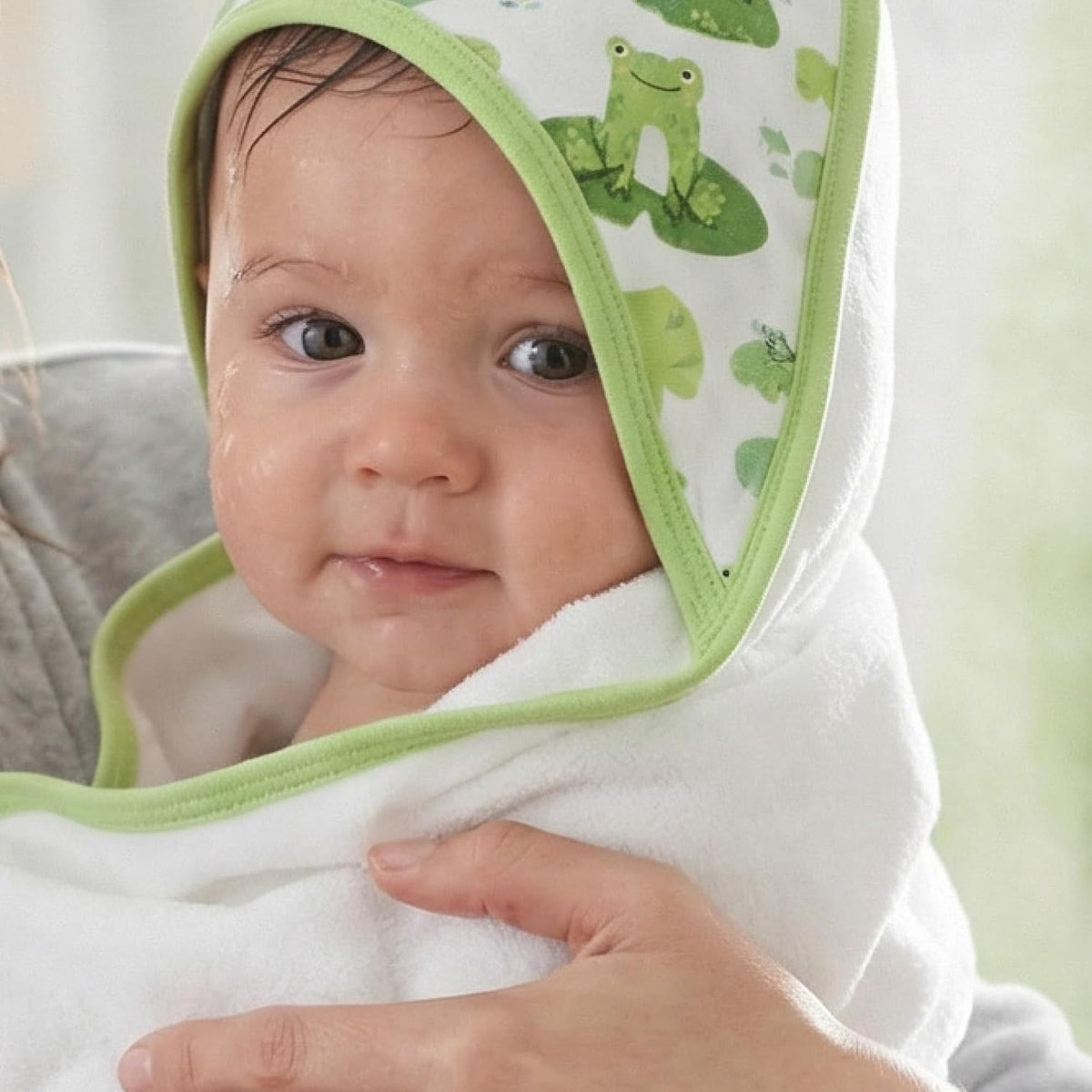 butterblu harper - 100% organic cotton hooded towels, close-up detail
