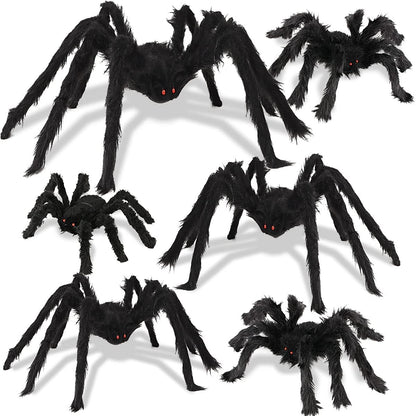 Halloween Spider Decorations 6 Pack: Giant Spider Outdoor Decoration