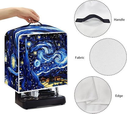 Starry Night Print Coffee Maker Cover – Dust Protection Stain Resistant - Image 5