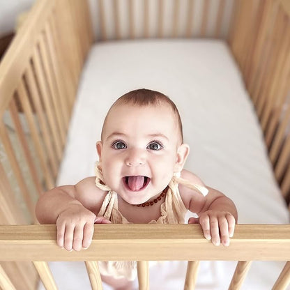 Newton Baby Fitted Mini Crib Sheets | Organic Muslin Cotton, Breathable & Soft - Image 9