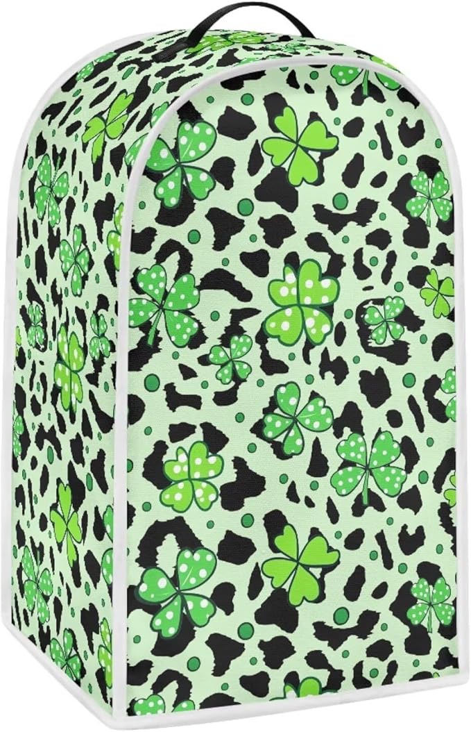 Talayituse Shamrock Leopard Print Blender Dust Cover, Fingerprint Protection - Image 2