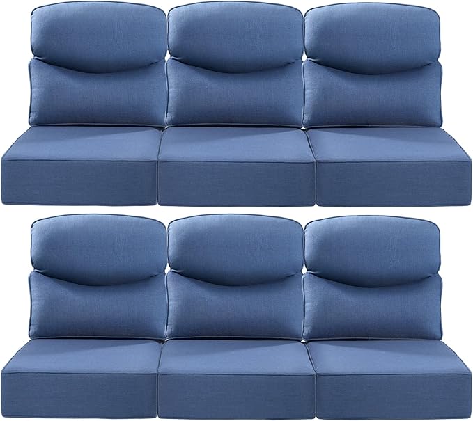 Luxury 24x24x6 Inch Smile Patio Cushions by ACTREST