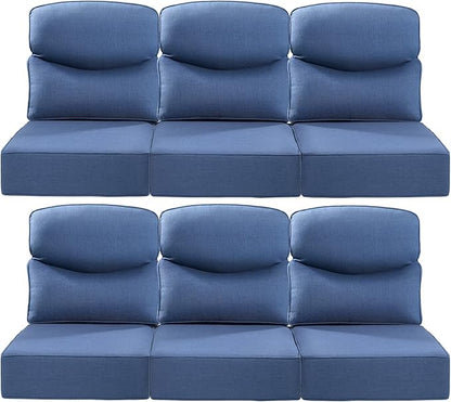 Luxury 22x24/22x25 6-Inch Smile Patio Cushions by ACTREST