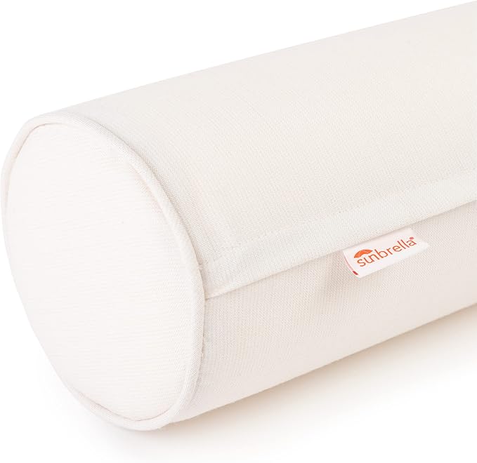 Austin Horn Classics Sunbrella Set of 2 Zippered Neck Bolster Pillow, Made - Image 2