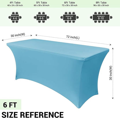 Obstal 6ft Stretch Spandex Table Cover - Image 4