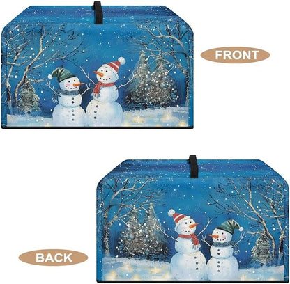 Microwave Oven Cover, Christmas Snowman Heat-Resistant Polyester Machine - Image 5