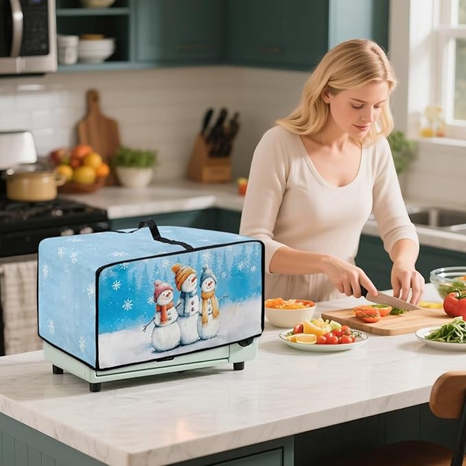 Christmas Air Fryer Toaster Oven Dust Cover Protective Convection Oven Cover - Image 3