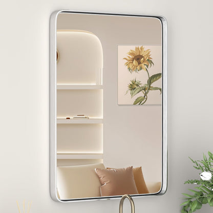 16" x 20" brushed nickel bathroom mirrors for, main product view