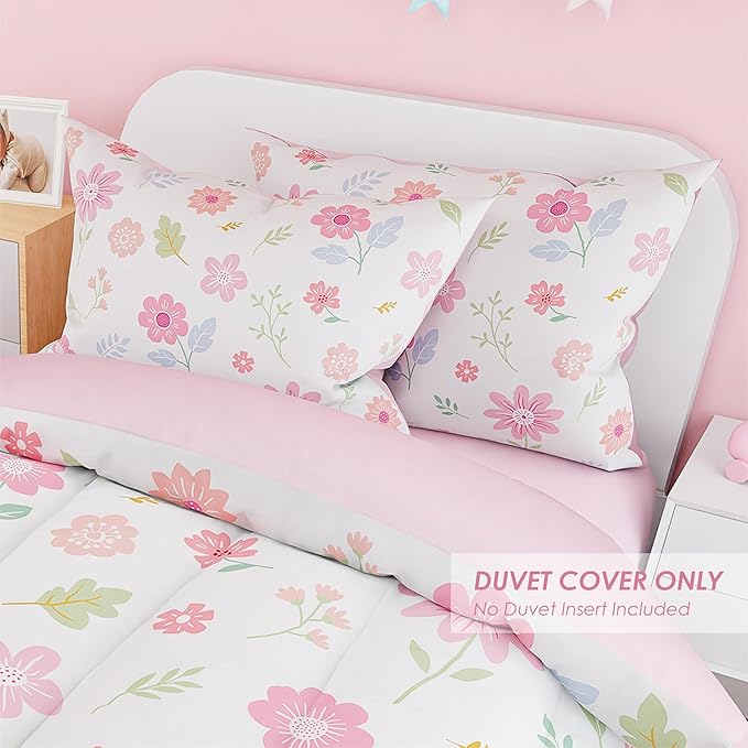 SANDJEST Floral Duvet Cover Sets Twin Size - Image 5