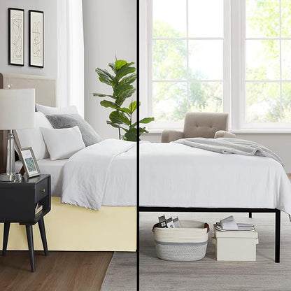 Nestl Vanilla Yellow Full XL Bed Skirt - Image 6