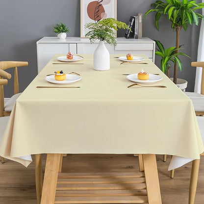 Rectangle Table Cloth, 100% Waterproof Tablecloth Oil Proof Spill Proof Vinyl - Image 7