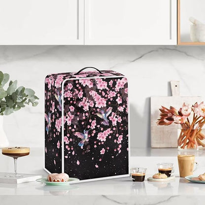 Coffee Maker Cover Hummingbird Cherry Blossom Coffee Maker Cover - Image 3