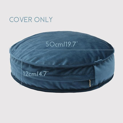 Round Floor Pillow Cover Velvet Throw Seating Pouf Yoga Meditation Cushion - Image 3