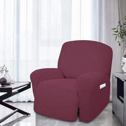 Easy-Going 4 Pieces Oversized Recliner Stretch Sofa Slipcover Sofa Cover - Image 2