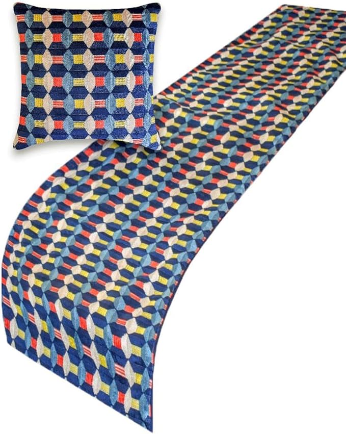 The HomeCentric Blue Bed Runner by TheHomeCentric