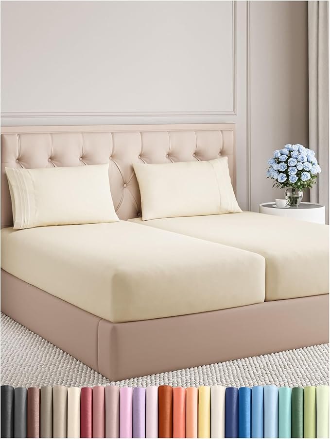Split King Size 5 Piece Sheet Set by CGKUnlimited