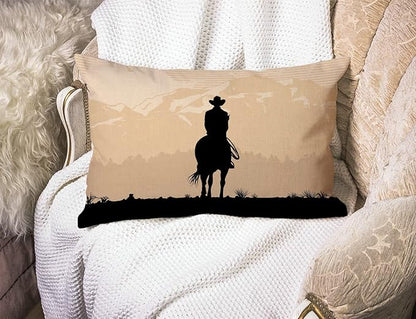 Solekla Cowboy Waist Lumbar Cotton Linen Throw Pillow case Cushion Cover - Image 3