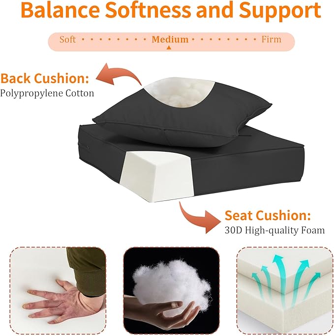 Outdoor Deep Seat Cushion 19x19'' - Image 5