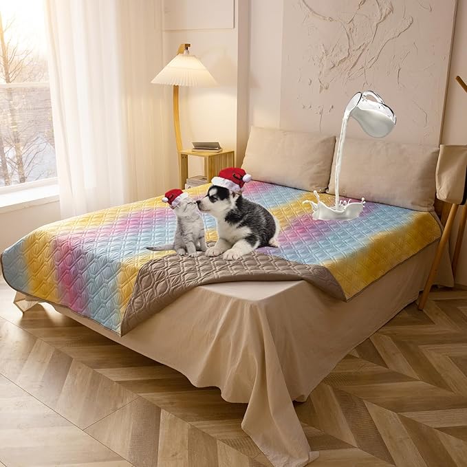 100% Waterproof Dog Bed Cover 120x82 inch Reversible Changing Pad Reusable by Topthumbs