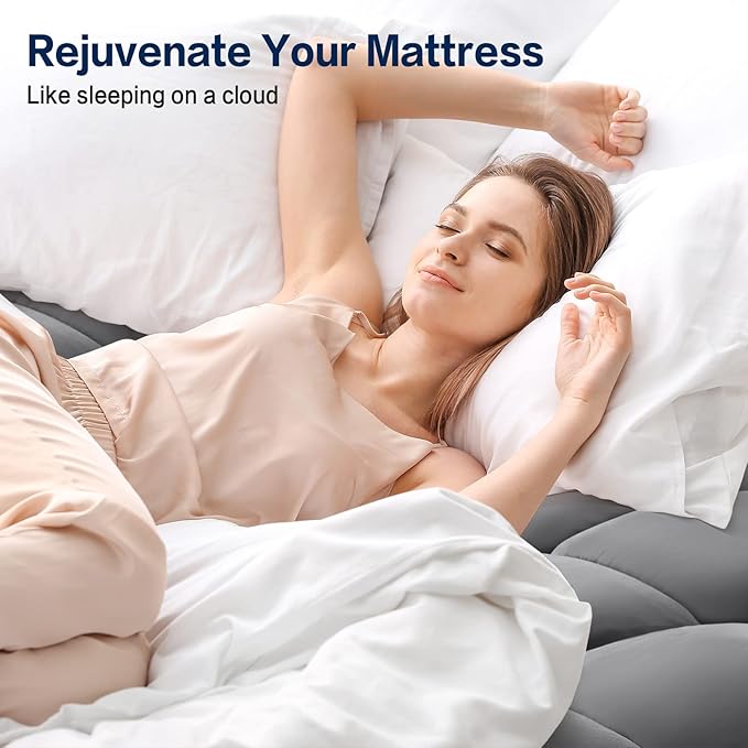 SOPAT Mattress Topper King Size Extra Thick Mattress Pad 8-21" Deep Pocket Soft - Image 5