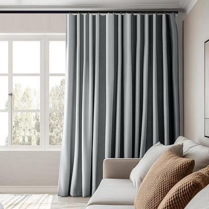 Room Divider Curtains Total Blackout Privacy Curtain Panel Room Thermal - Image 2