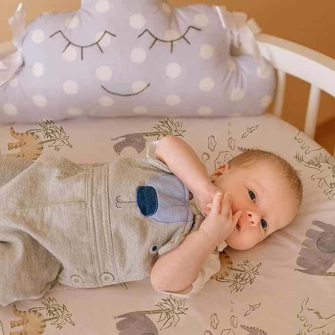 Gllquen Baby Bassinet Sheets Set 2-Pack, Breathable Cozy Bassinet Fitted Sheet - Image 2