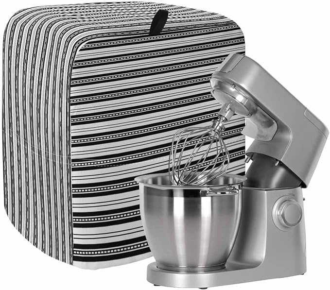 Black Stripes Stand Mixer Dust Cover by Unknown
