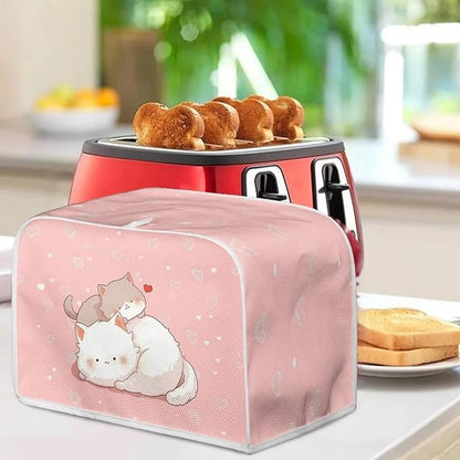 ZFRXIGN Cute Cat Toaster Cover 4 Slice Small Appliance Covers Toaster Bag Dust - Image 3