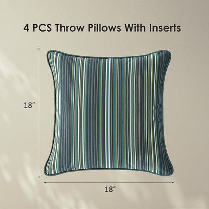 Sunbrella Decorative Outdoor Water Repellent Throw Pillows - Image 6
