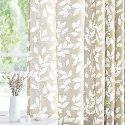 Treatmentex Leaf Semi Sheer Curtains - Image 2