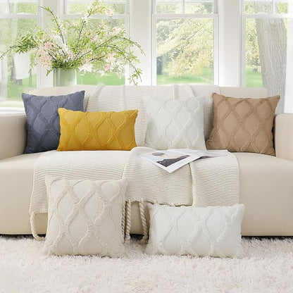 decorUhome Christmas Throw Pillow Covers 16x16 Inch Set of 2, Soft Plush Faux - Image 6