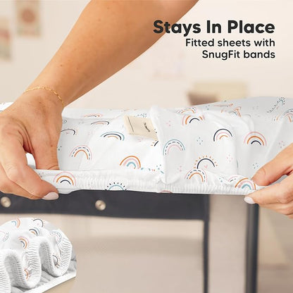 2-Pack Mini Crib Sheets Fitted - Image 6