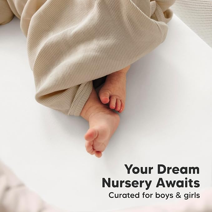 2-Pack Organic Bassinet Sheets for Girls, Boys - Image 8