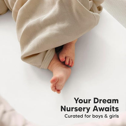 2-Pack Organic Bassinet Sheets for Girls, Boys - Image 8