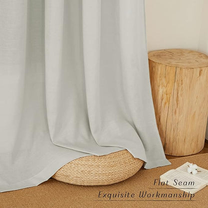 NICETOWN Thick Linen Gray Curtains - Image 6