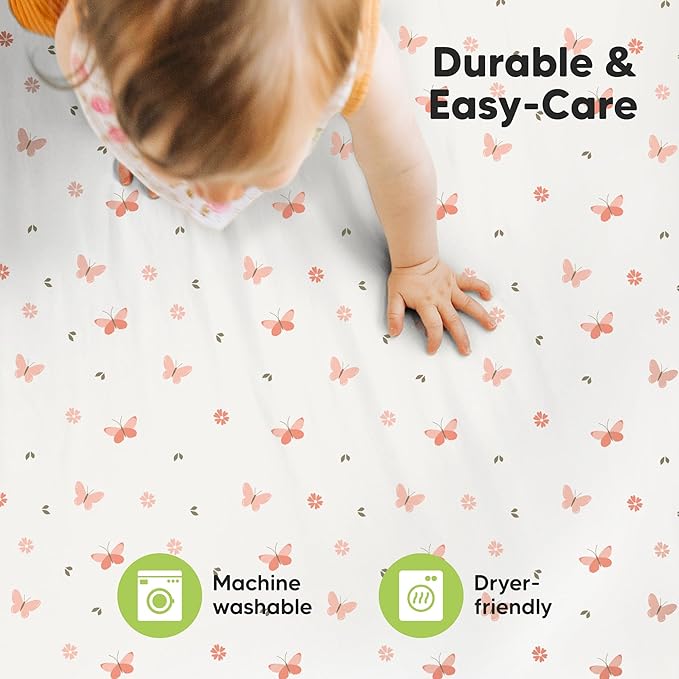 2-Pack Mini Crib Sheets Fitted - Image 7