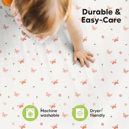 2-Pack Mini Crib Sheets Fitted - Image 7