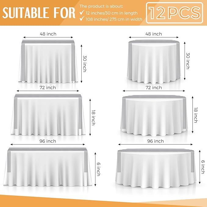 Striped Table Runner Polyester Decor Striped Design Modern Table Runner Elegant - Image 3