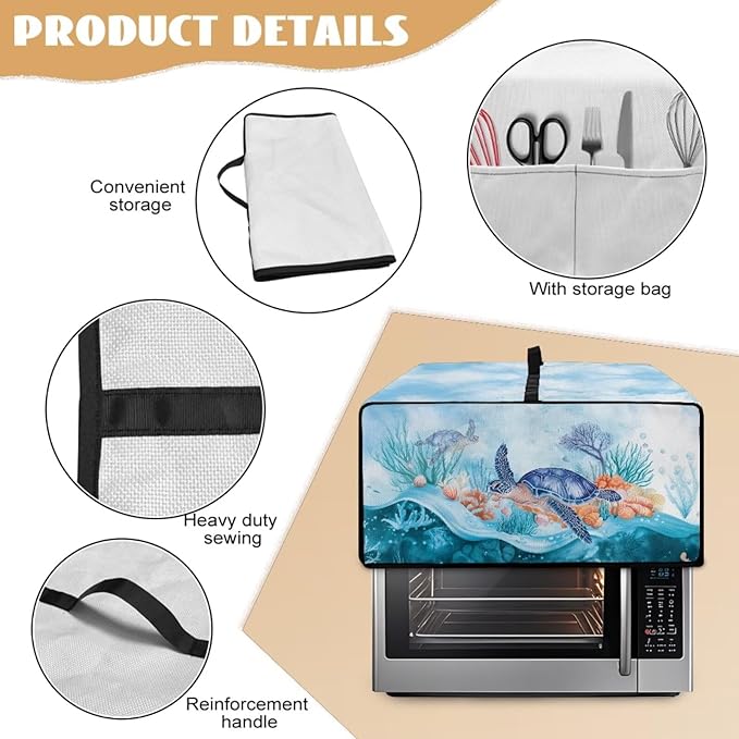Microwave Oven Dust Cover Air Fryer Toaster Oven Protector - Image 5