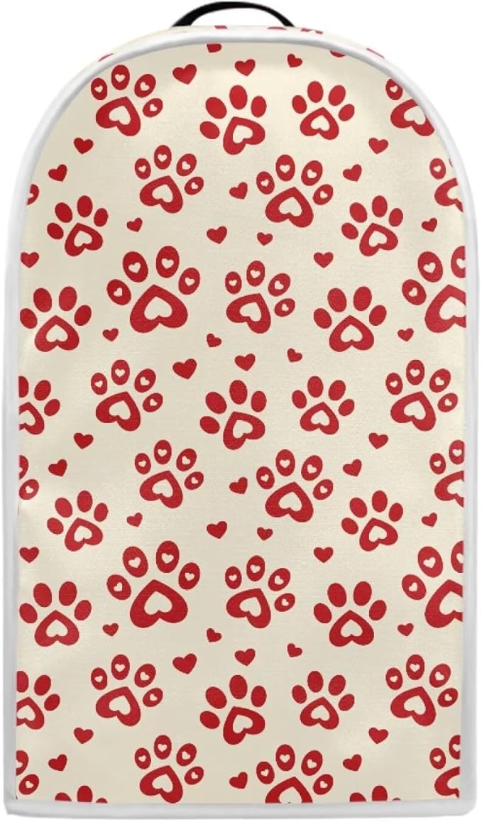 Talayituse Red Dog Paw Heart Print Blender Dust Cover, Fingerprint Protection by Unknown
