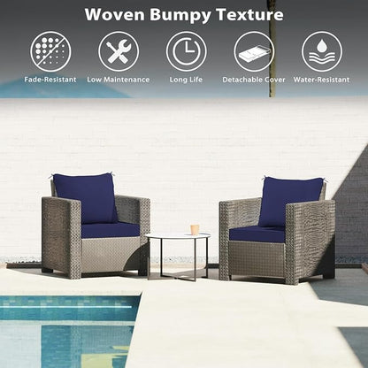 Sundale Outdoor Olefin Deep Seat Cushion, Patio Chair Cushion and Pillow - Image 8