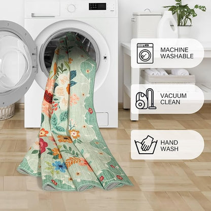 DUKINO 2x8 Runner Rug for Hallway, Washable Kitchen Runner Rug - Image 7