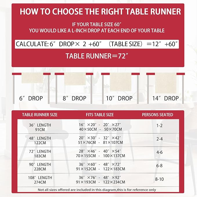 XCHI Love Hearts Valentine's Day Table Runner Table Decoration - Image 6