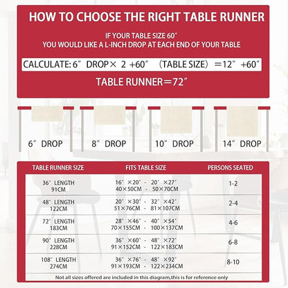 XCHI Love Hearts Valentine's Day Table Runner Table Decoration - Image 6