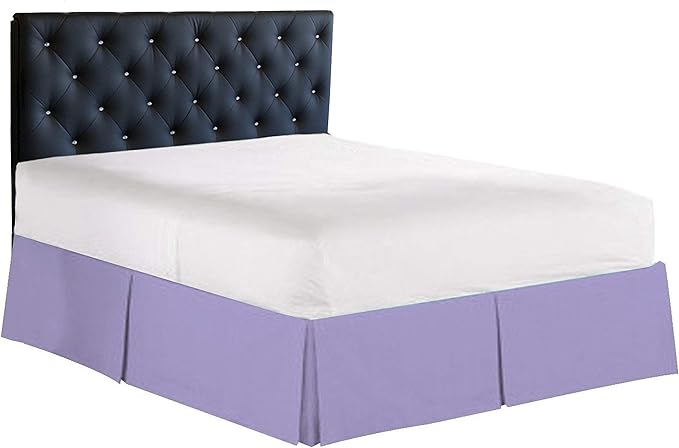 Bed Skirt - 100% Cotton 800 Thread Count Box Pleated Bed Skirt - Luxury Pleated - Image 2