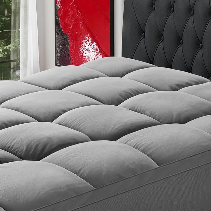 SOPAT Mattress Topper Cal King Size Extra Thick Mattress Pad 8-21" Deep Pocket by SOPAT