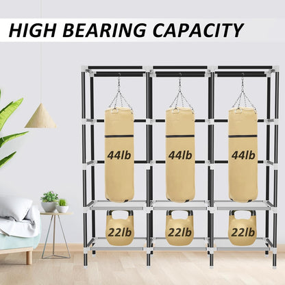 lokeme wardrobe closet,steel pipe diameter 19mm,portable closet for, side view