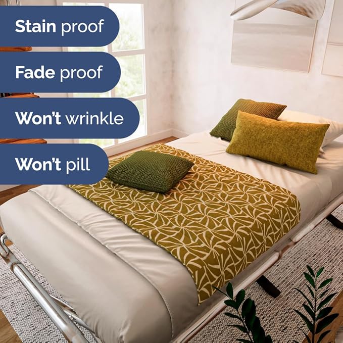 Cot Sheet Set 33” x 75” – 4 Piece Cot Size Twin Mattress Sheets – Ideal - Image 8